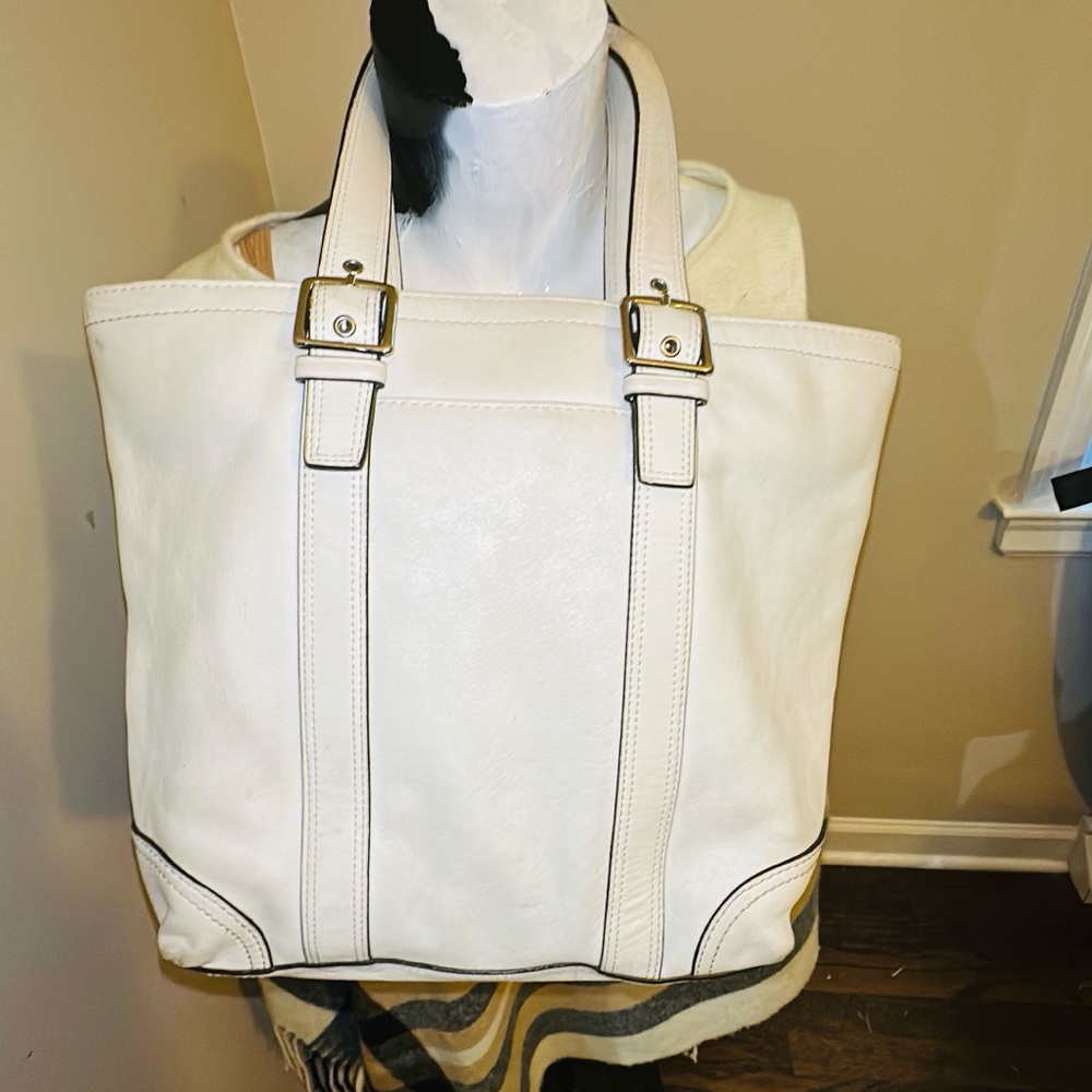 COACH Y2K Vintage Legacy Leather Double Handle Tote Shoulder Bag #10194 - Picture 2 of 12
